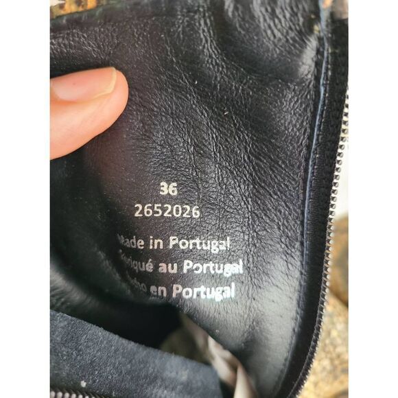 Free‎ People 2652026 Cybill Heel Boots Women's Size 36 Brown Snakeskin Leather - Picture 5 of 5